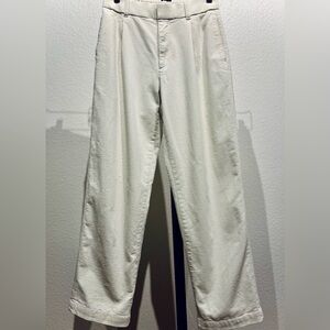 Uniqlo Ivory White Straight Leg Corduroy Pants - Size XS (Women’s)